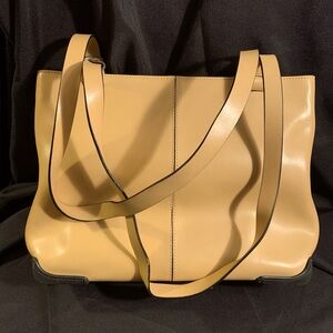 ALDO light tan Italian made handbag